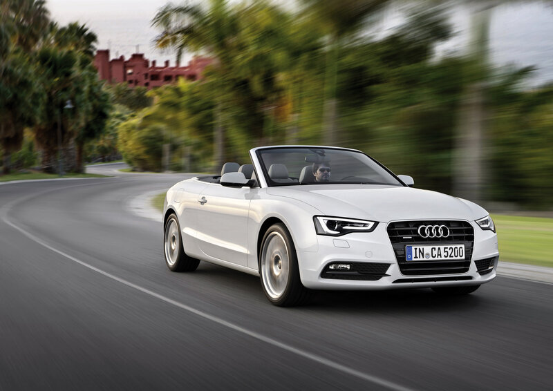 White Audi Convertible — Dynamic