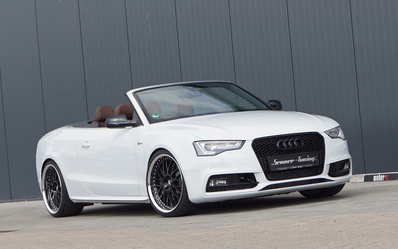 White Audi Convertible — Neutral, Afternoon