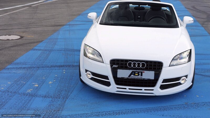 White Audi Convertible — Neutral