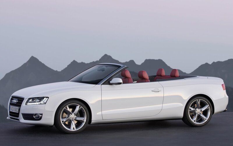 White Audi Convertible — Serene