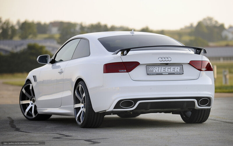 White Audi Coupe — Calm, Afternoon