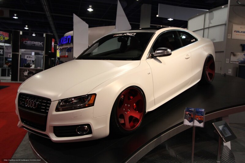 White Audi Coupe — Neutral, Photograph