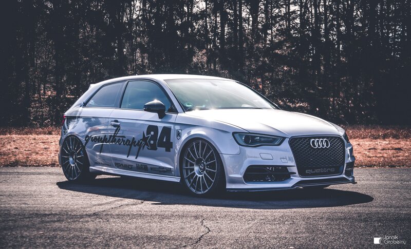 White Audi Hatchback