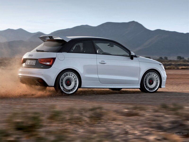 white audi on dirt road