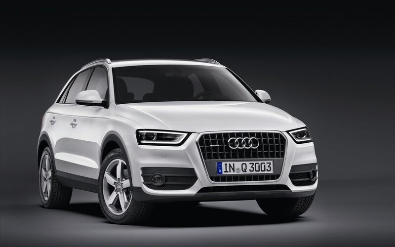 White Audi Q3 SUV