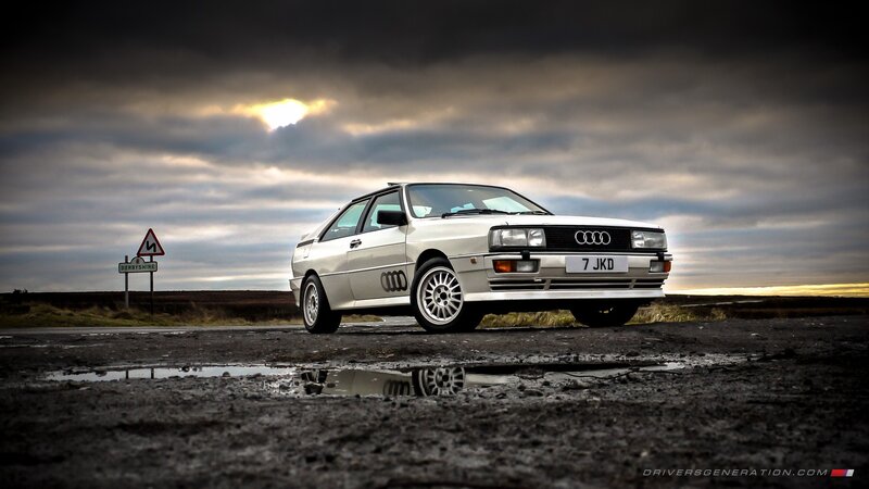White Audi Quattro Car
