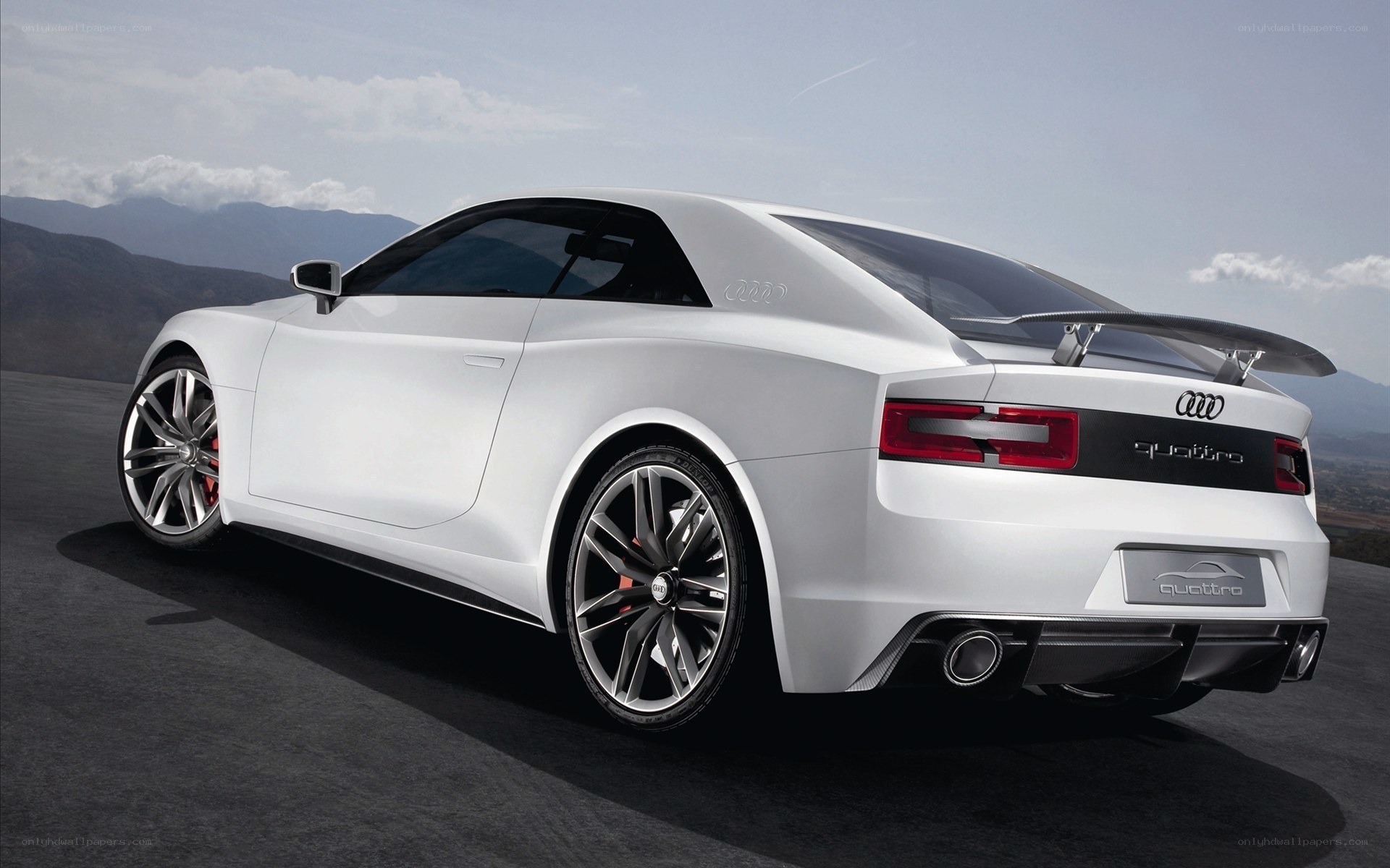 White Audi Quattro Concept