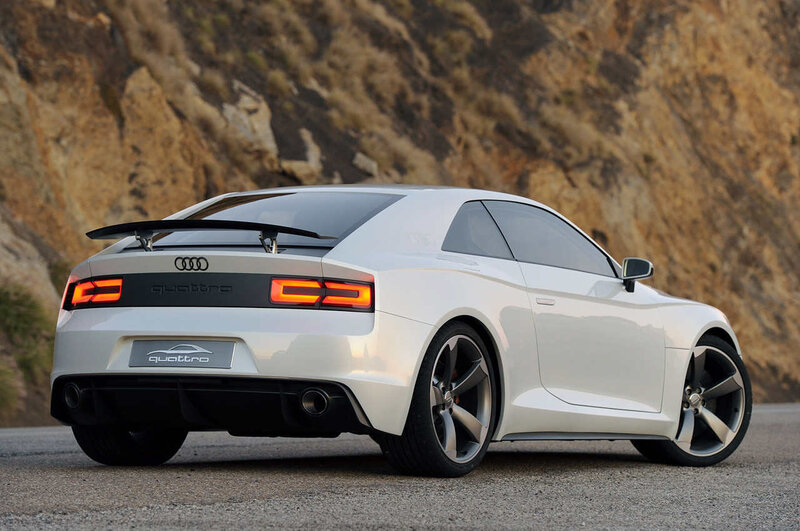 White Audi Quattro Concept — Dramatic