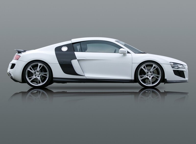 White Audi R8 sports car