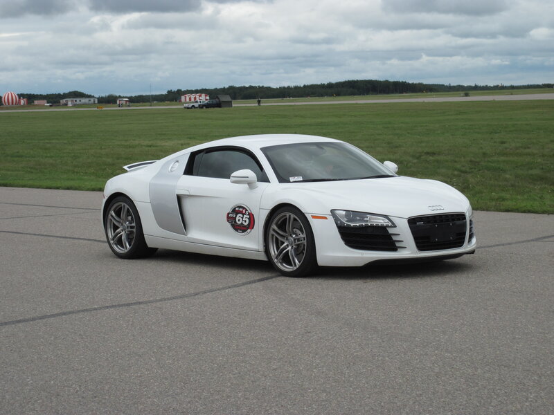 White Audi R8 Sports Car — Calm