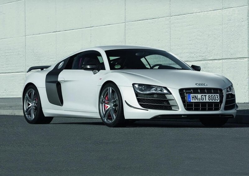 White Audi R8 Sports Car — Neutral