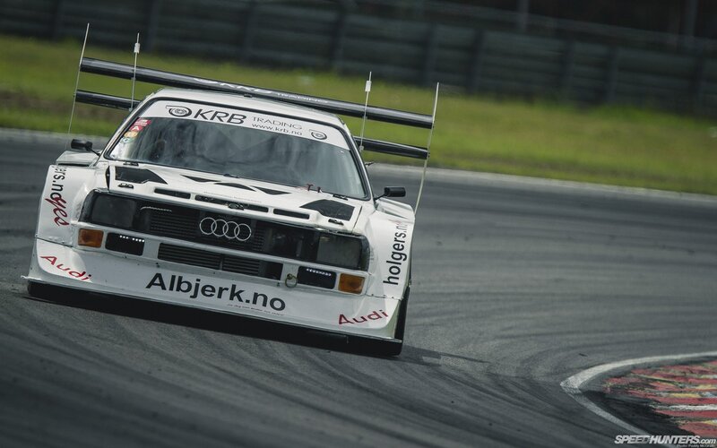White Audi Race Car — Dynamic, Photograph, Race Track