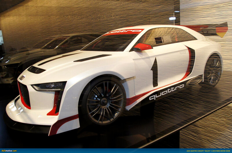 White Audi Rally Car