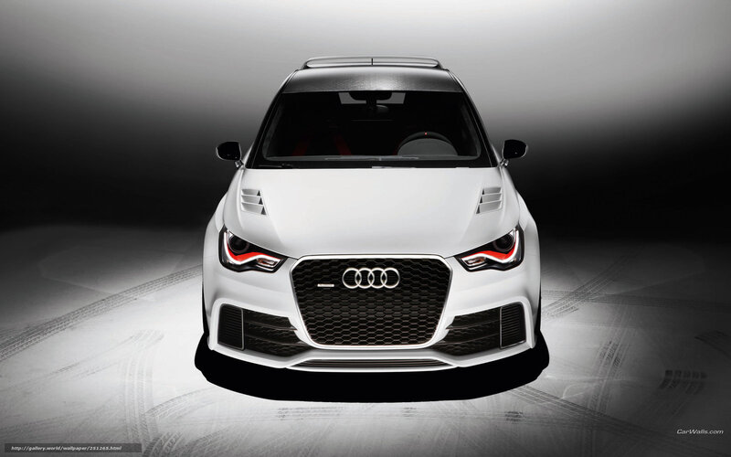 White Audi RS1 front view