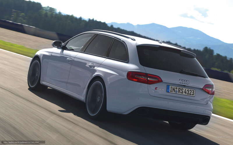 white audi rs4 on racetrack