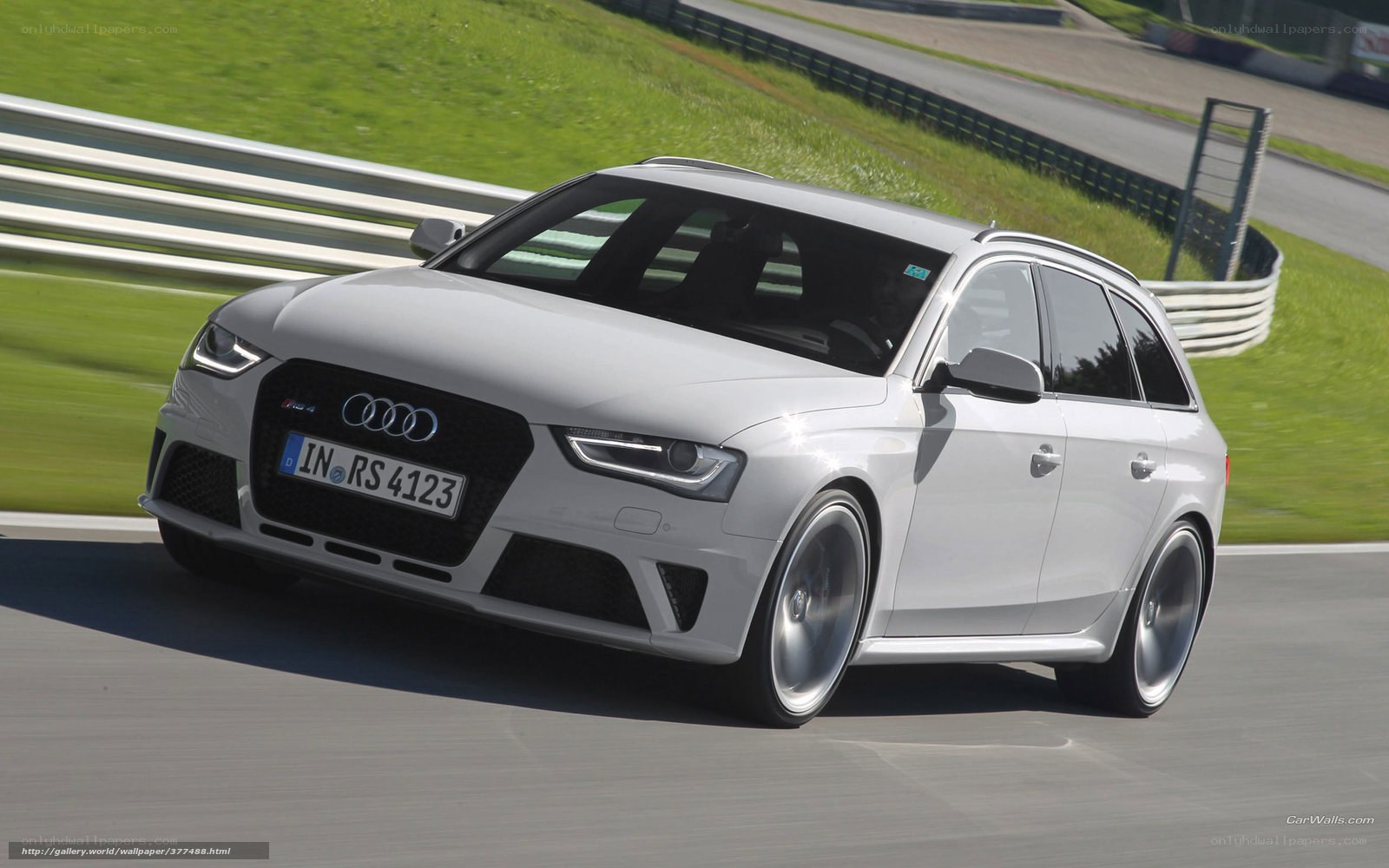 white audi rs4 on racetrack