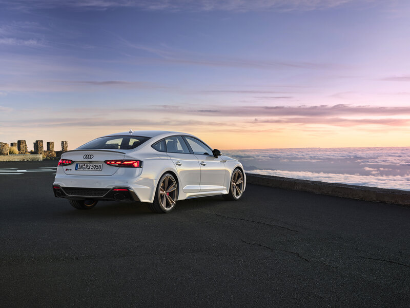 White Audi Rs5 Sedan