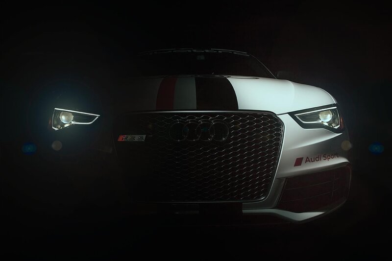 White Audi Rs6 Car — Dramatic, Night
