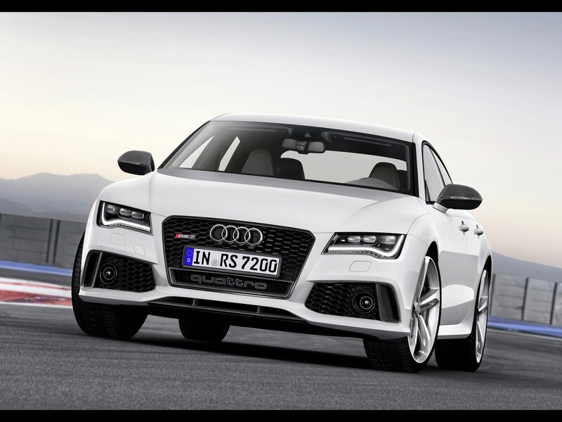 White Audi Rs7 Car