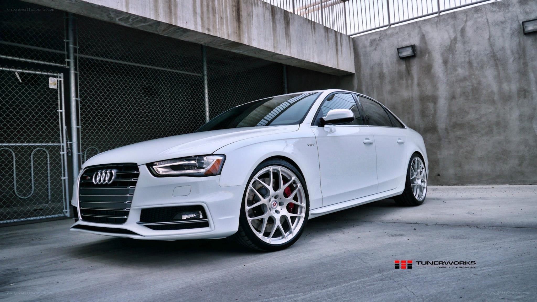 white audi s4 sedan