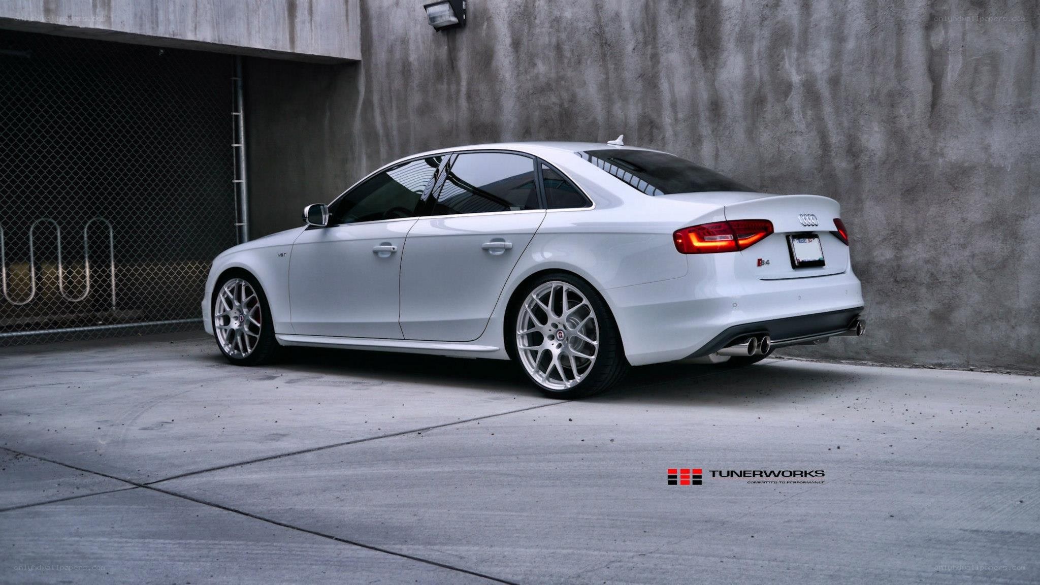 white audi s4 sedan