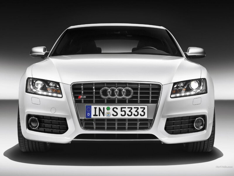 white audi s5 front view