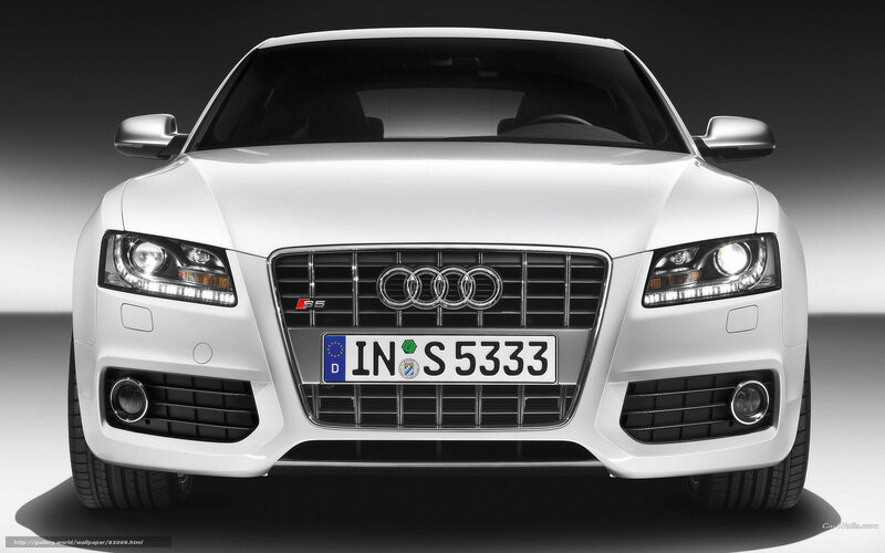 white audi s5 front view