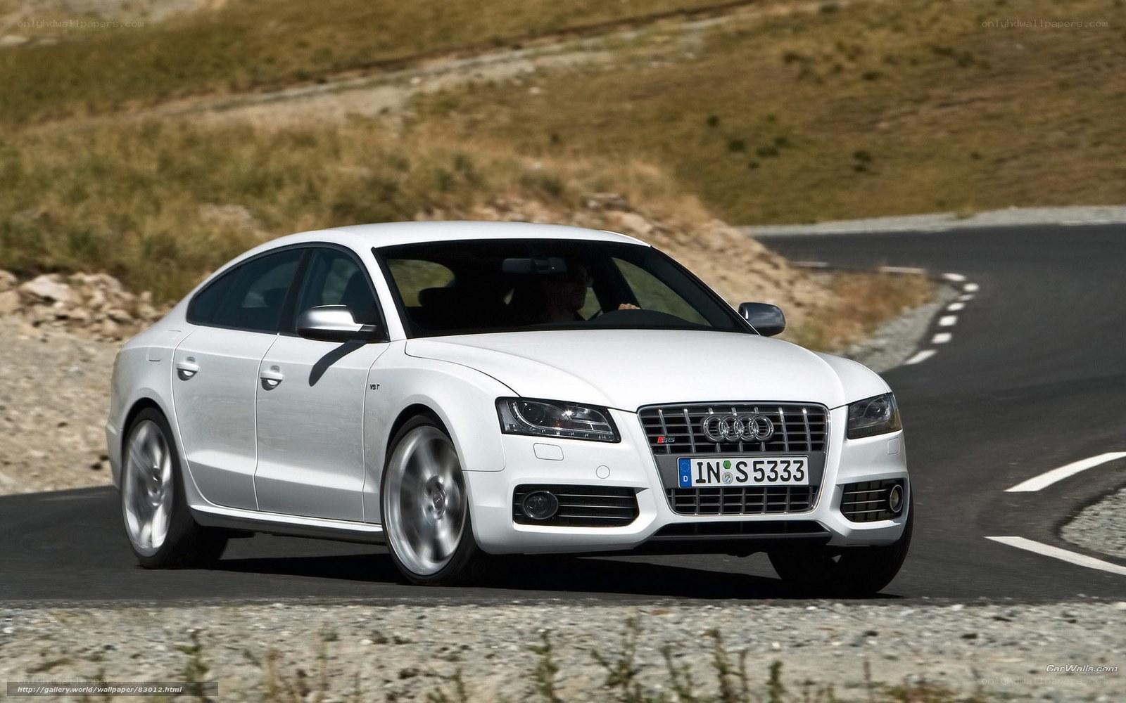 white audi s5 on winding road