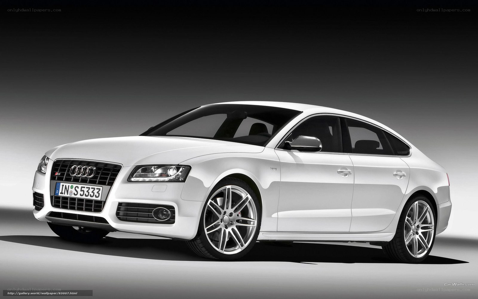 White Audi S5 sedan