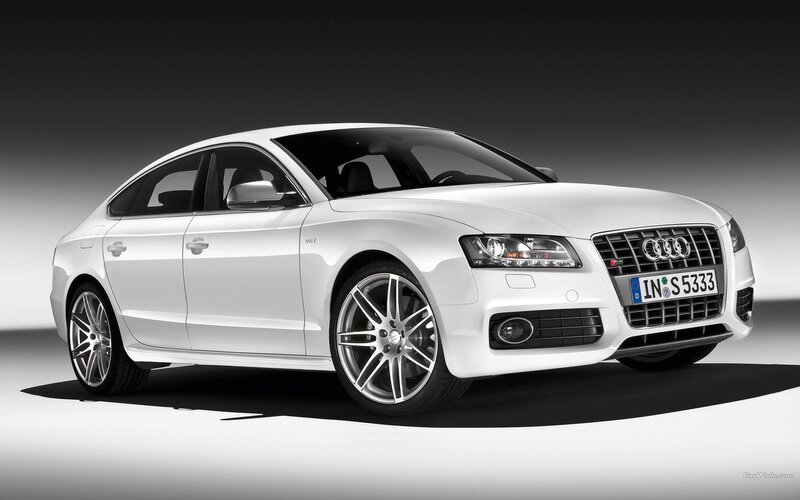 white audi s5 sedan