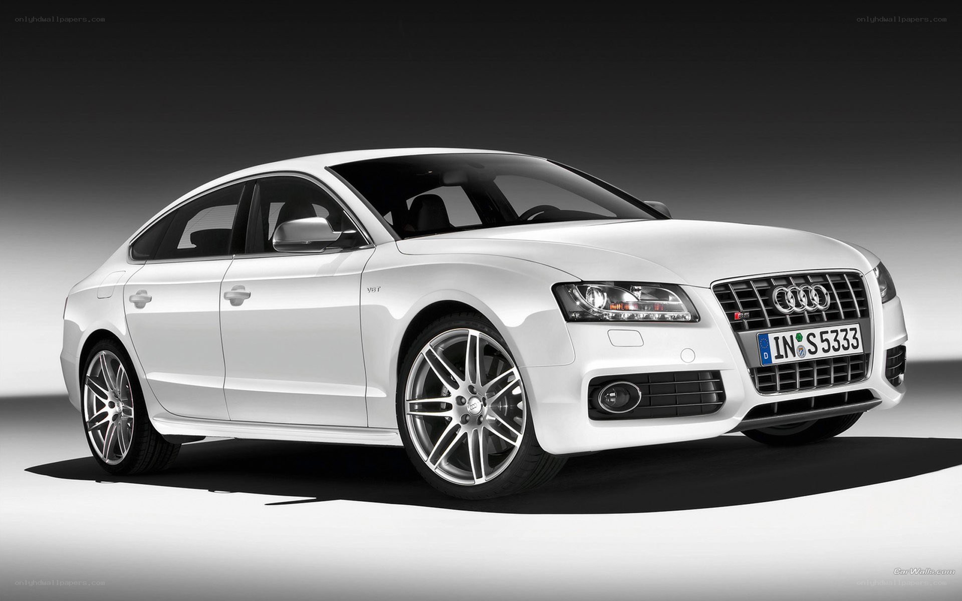 white audi s5 sedan