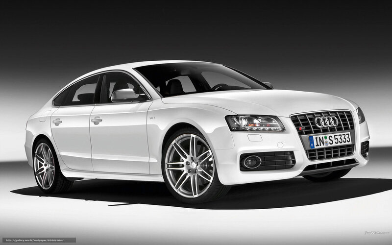 White Audi S5 sedan