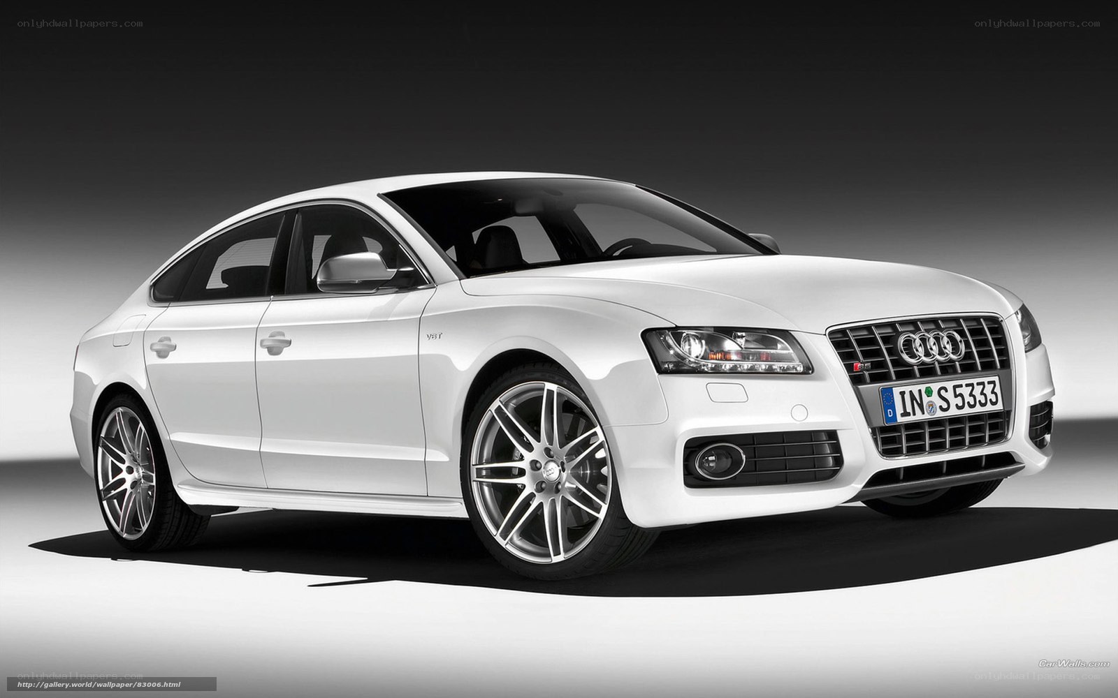 White Audi S5 sedan