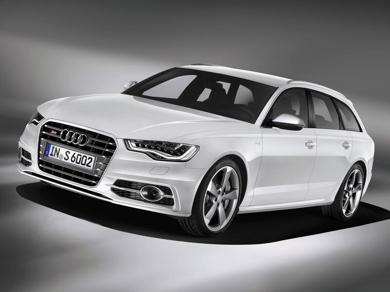 White Audi S6 Avant