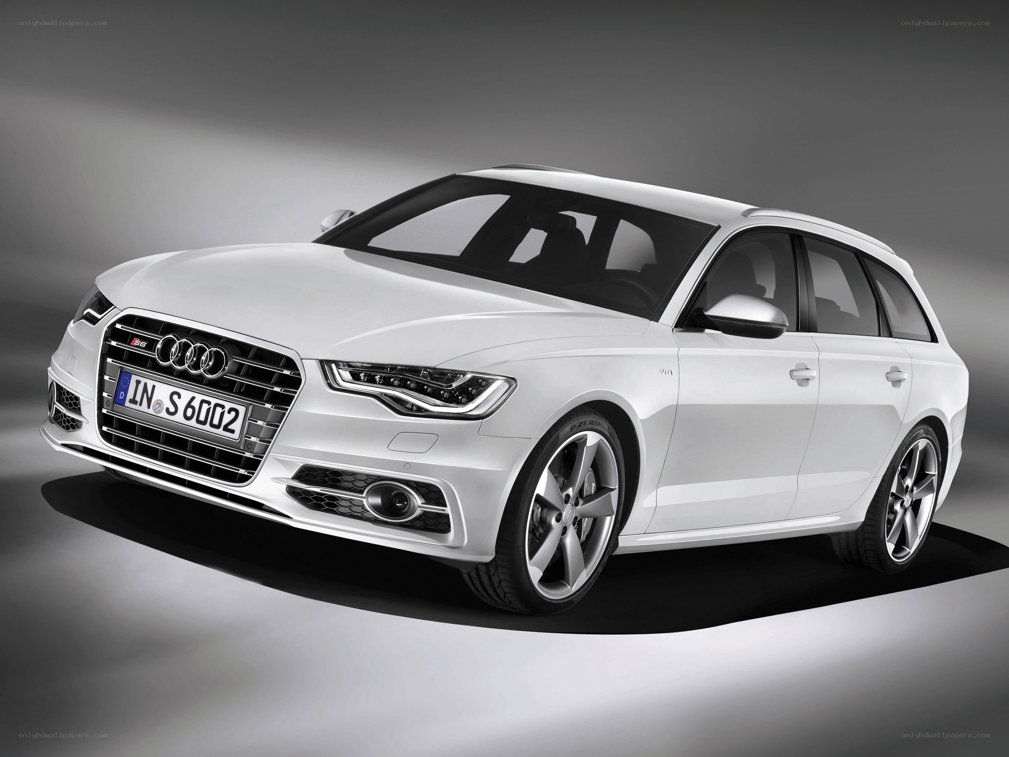 White Audi S6 Avant