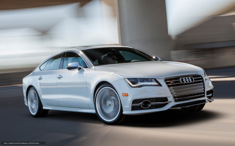 White Audi S7 Sedan
