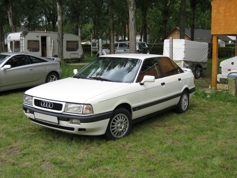 White Audi Sedan — Calm