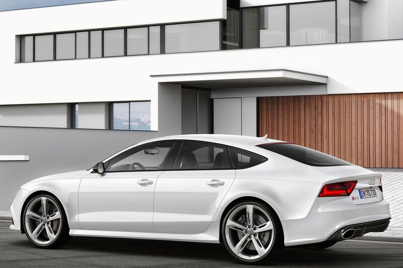 White Audi Sedan — Modern