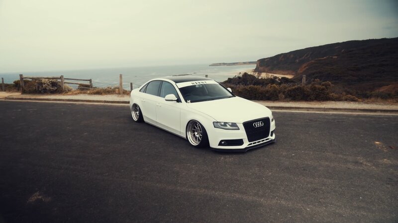 White Audi Sedan — Serene