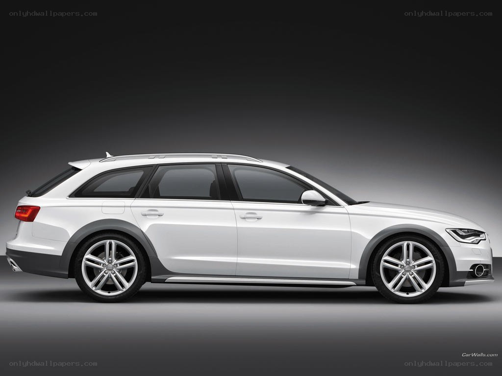 white audi station wagon