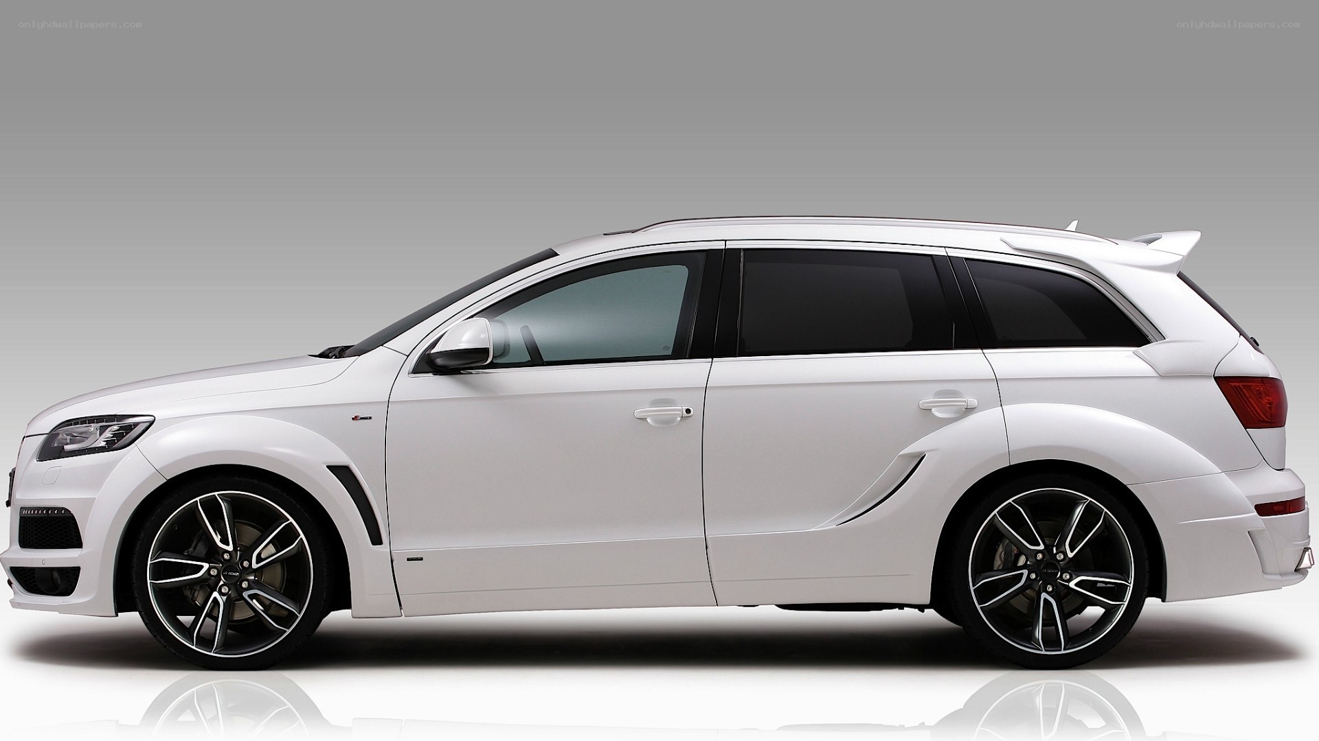 white audi station wagon