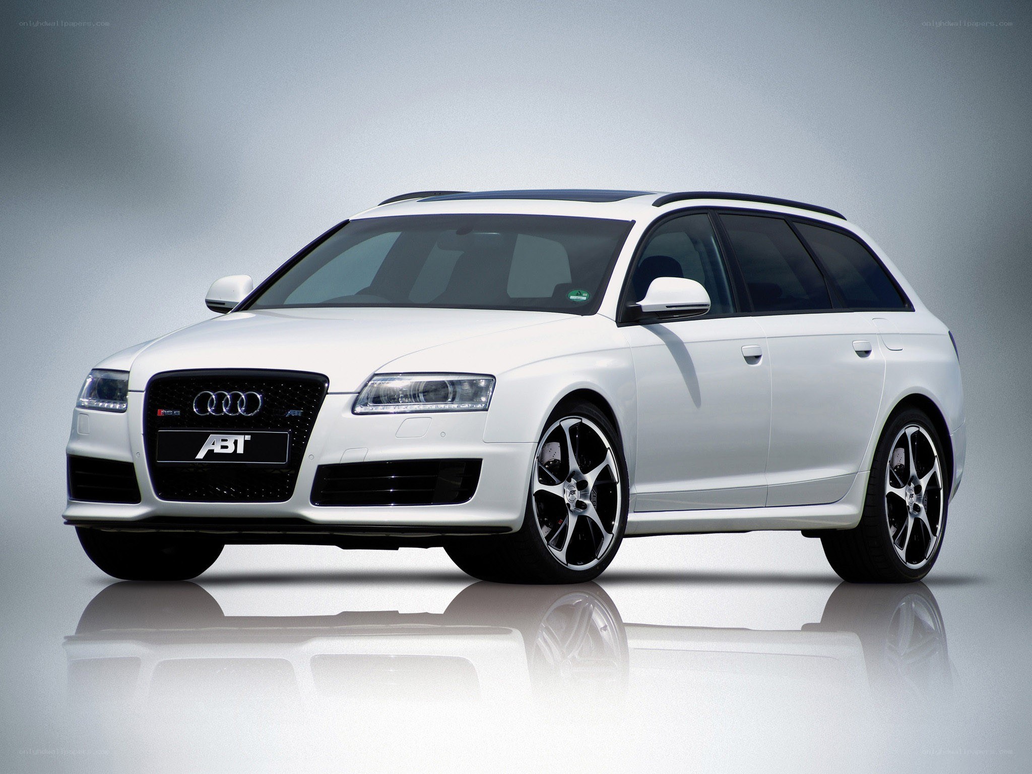 white audi station wagon