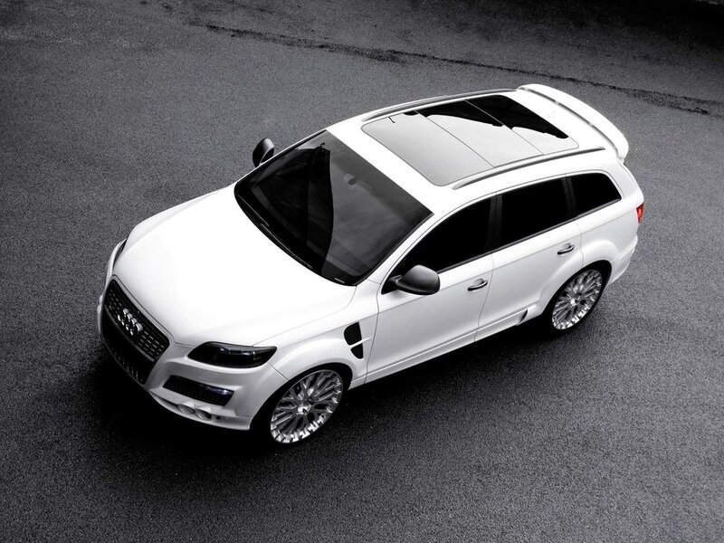 white audi station wagon