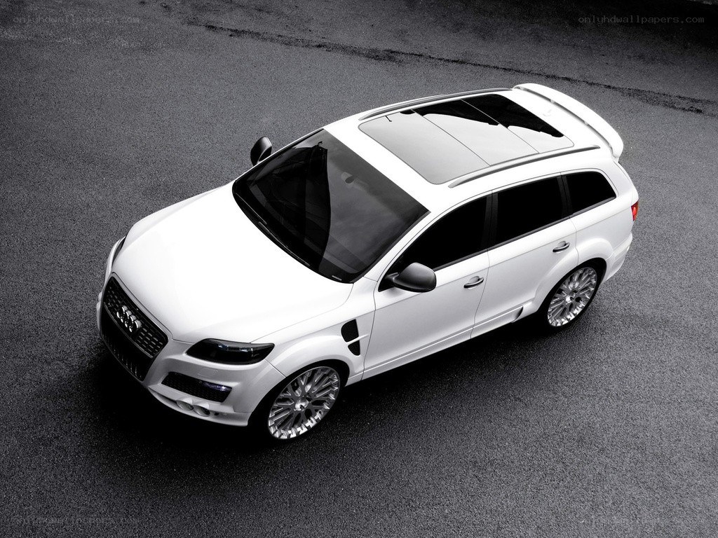 white audi station wagon