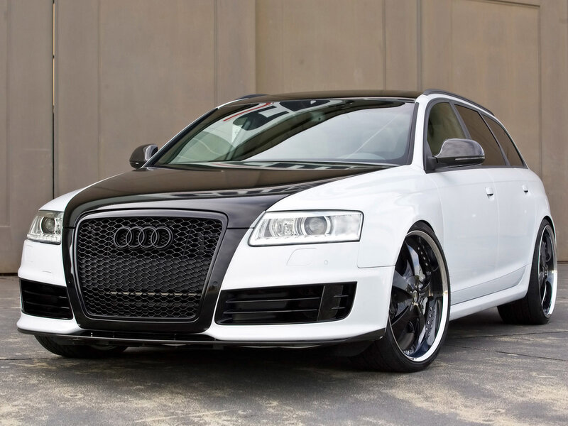 white audi station wagon