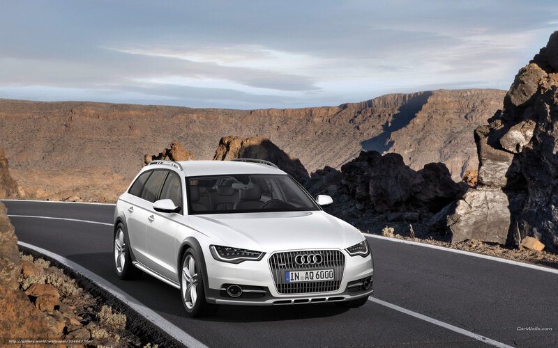 White Audi Station Wagon — Dramatic, Afternoon