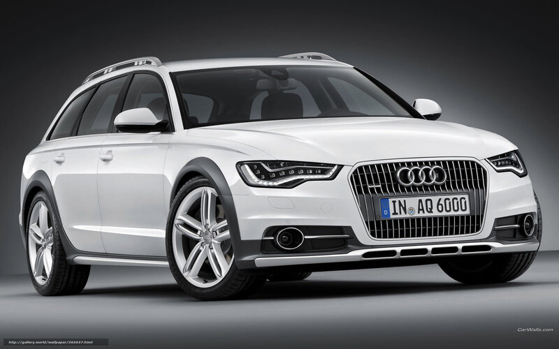 White Audi Station Wagon — Dramatic, Photograph, Car