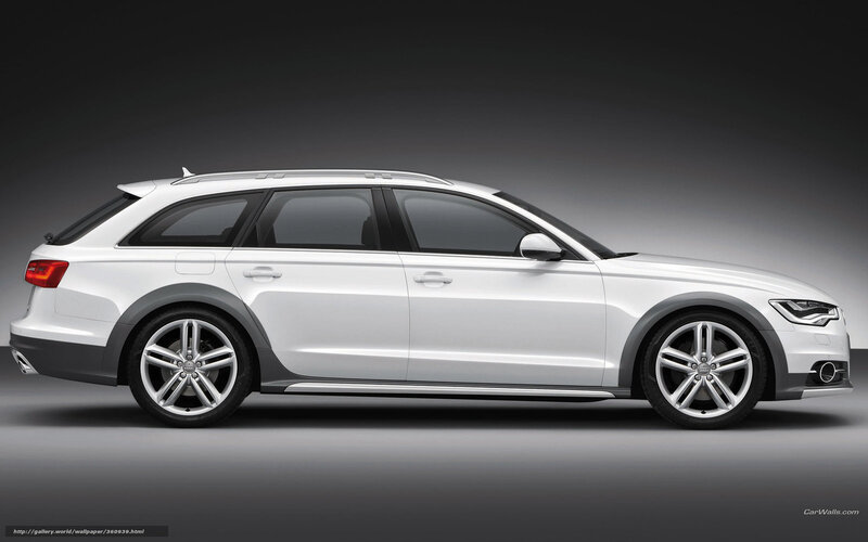 White Audi Station Wagon — Dramatic, Photograph, Car, Wheels