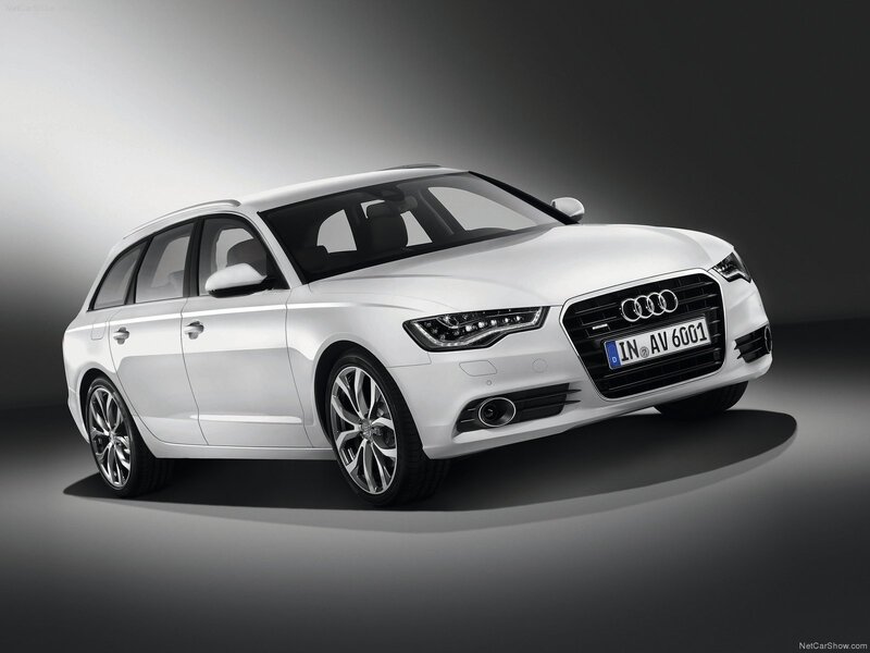 White Audi Station Wagon — Dramatic