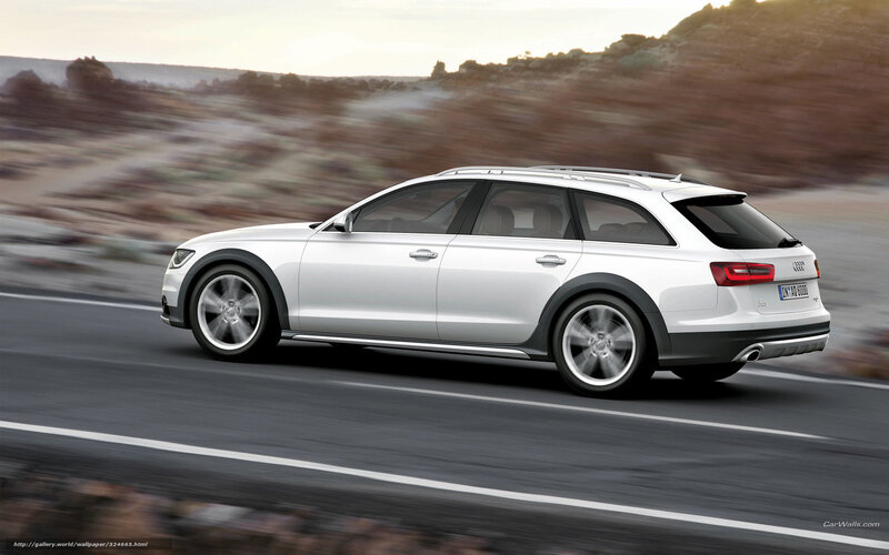 White Audi Station Wagon — Dynamic